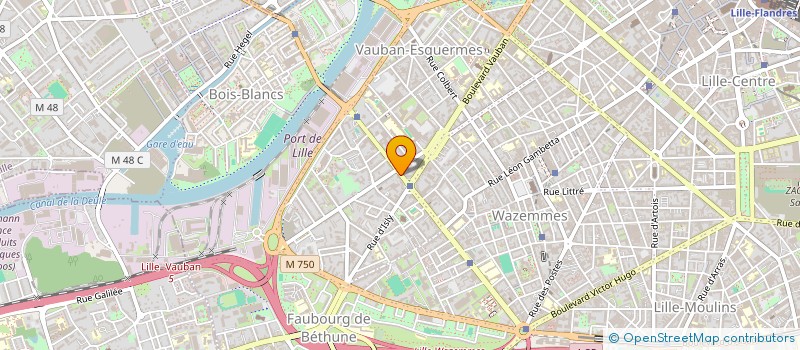 localisation de l'entreprise SCI ACSL à LILLE