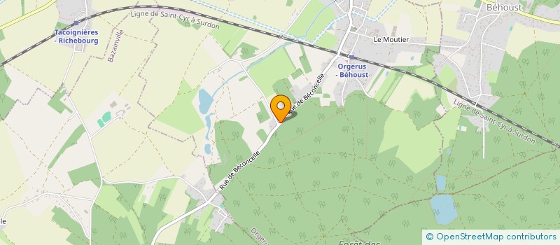 localisation de l'entreprise SCI ACSM  ORGERUS