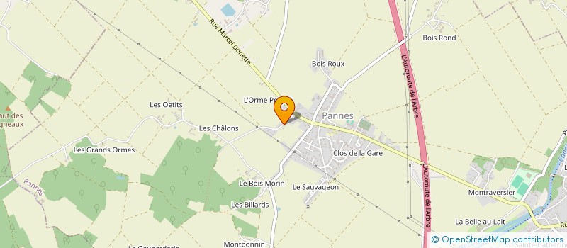 localisation de l'entreprise SCI ACSON IMMO à PANNES