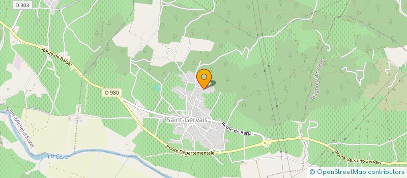 localisation de l'entreprise SCI ACSS  SAINT-GERVAIS