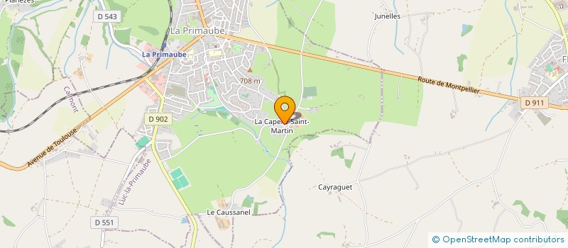 localisation de l'entreprise SCI ACT I  LUC-LA-PRIMAUBE