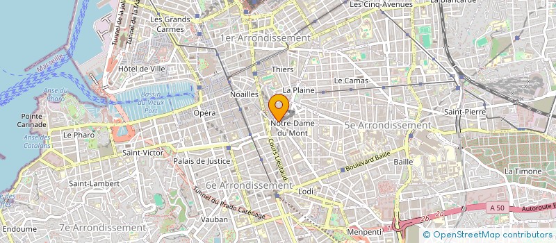 localisation de l'entreprise SCI ACT-ONE à MARSEILLE 6EME