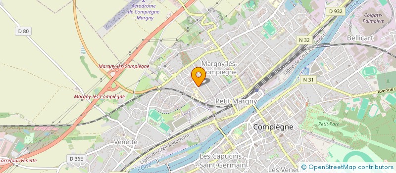 localisation de l'entreprise SCI ACTAI  MARGNY-LES-COMPIEGNE