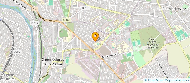 localisation de l'entreprise SCI ACTE IMMEUBLE  CHENNEVIERES-SUR-MARNE