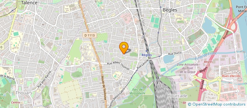 localisation de l'entreprise SCI ACTEON à BEGLES