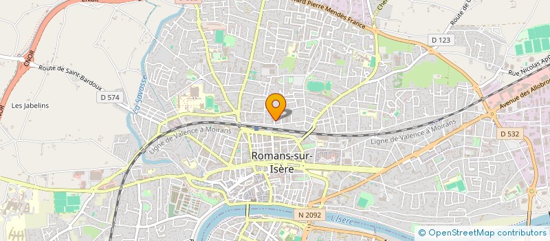 localisation de l'entreprise SCI ACTEON  CHATEAUNEUF-SUR-ISERE