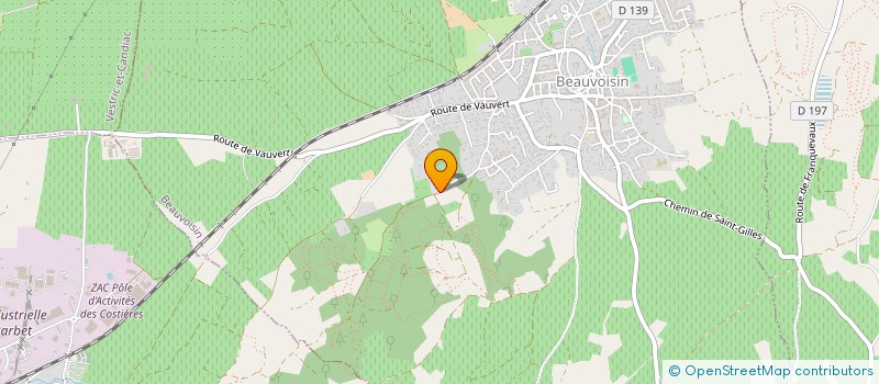 localisation de l'entreprise SCI ACTI  BEAUVOISIN