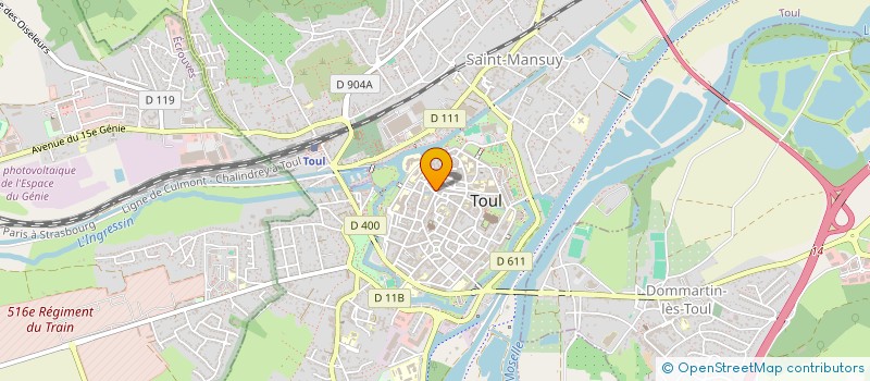 localisation de l'entreprise SCI ACTIF  TOUL