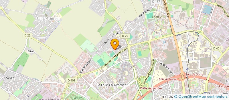 localisation de l'entreprise SCI ACTIF SANTE à CAEN