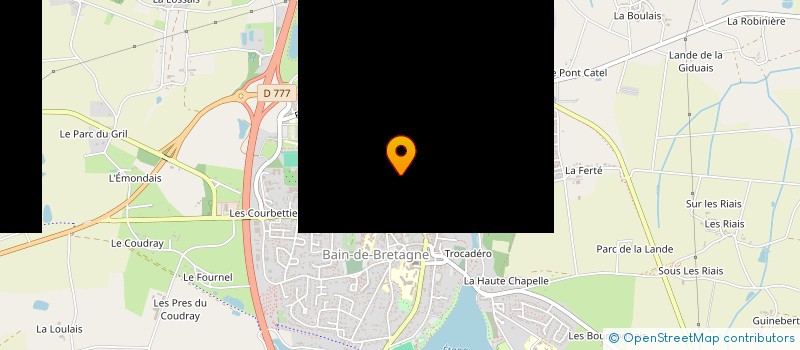 localisation de l'entreprise SCI ACTIFF  BAIN-DE-BRETAGNE