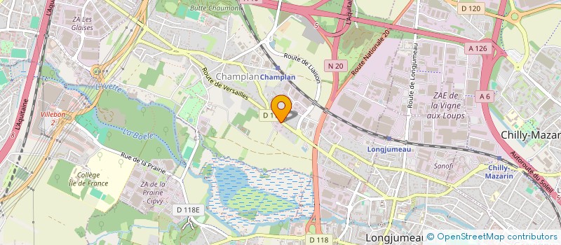 localisation de l'entreprise SCI ACTIMUR  CHAMPLAN