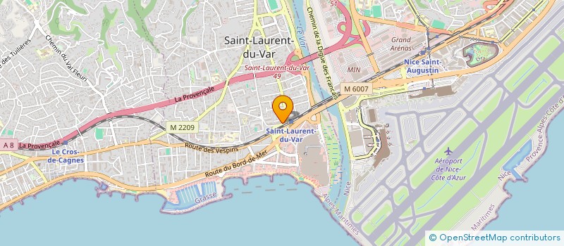 localisation de l'entreprise SCI ACTINVEST à SAINT-LAURENT-DU-VAR
