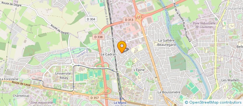 localisation de l'entreprise SCI ACTION à LE MANS