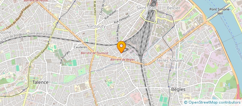 localisation de l'entreprise SCI ACTION LEINHA EN GASCON  BORDEAUX