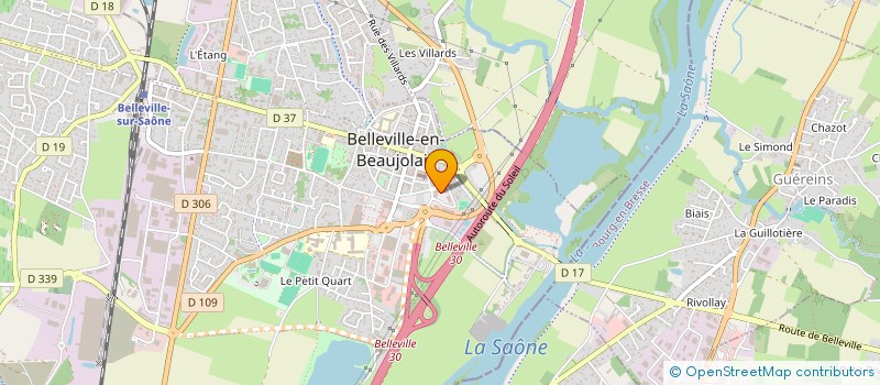 localisation de l'entreprise SCI ACTIPOLE D'EPINAY  VILLEFRANCHE-SUR-SAONE