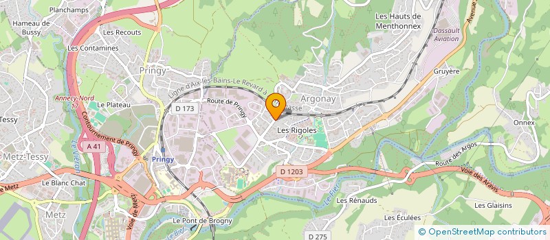 localisation de l'entreprise SCI ACTIS DF  ARGONAY