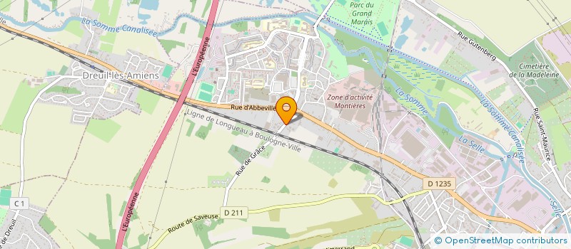 localisation de l'entreprise SCI ACTIV à AMIENS