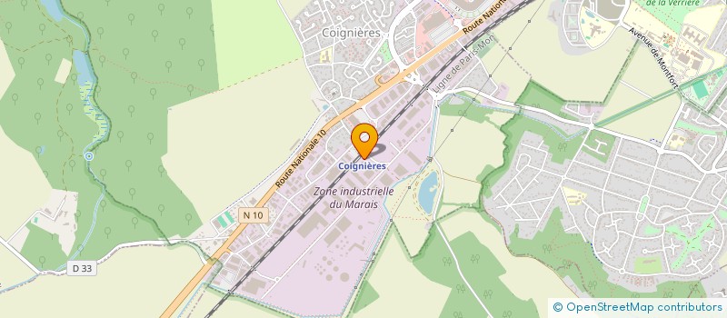 localisation de l'entreprise SCI ACTIV PARK à COIGNIERES