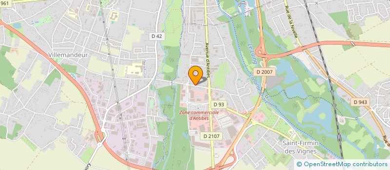 localisation de l'entreprise SCI ACTIV'PRO à AMILLY