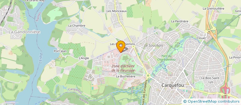 localisation de l'entreprise SCI ACTIV TRAVAUX  CARQUEFOU