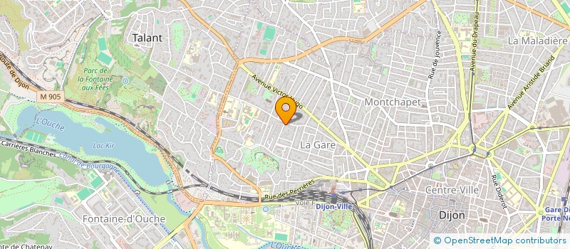 localisation de l'entreprise SCI ACTIVITES 34 à DIJON