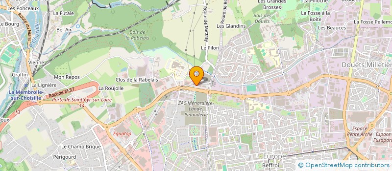 localisation de l'entreprise SCI ACTUELASSIMMO à SAINT-CYR-SUR-LOIRE