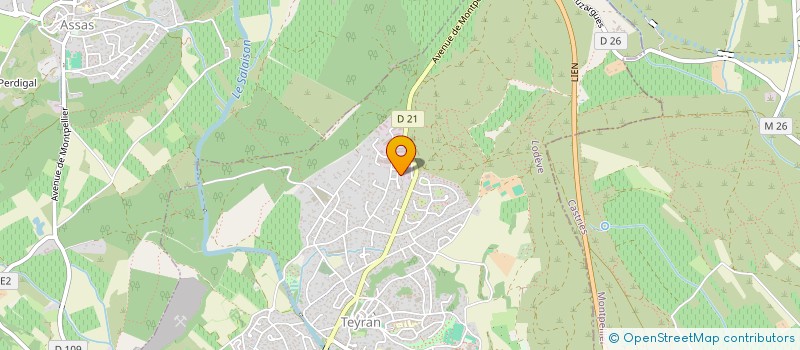 localisation de l'entreprise SCI ACTY  TEYRAN