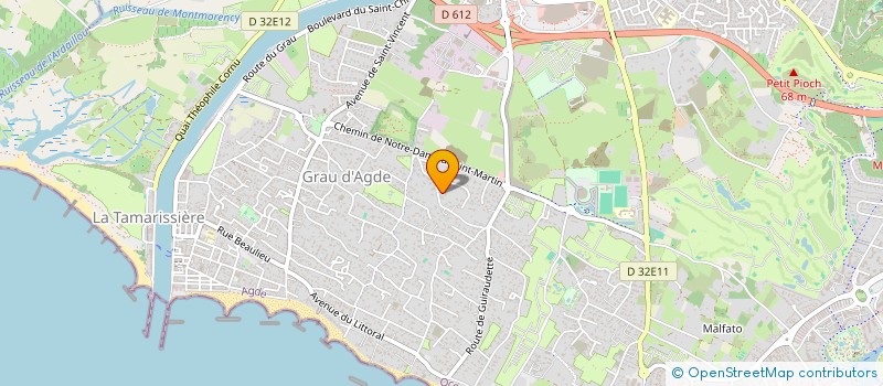 localisation de l'entreprise SCI ACTY.NG  AGDE