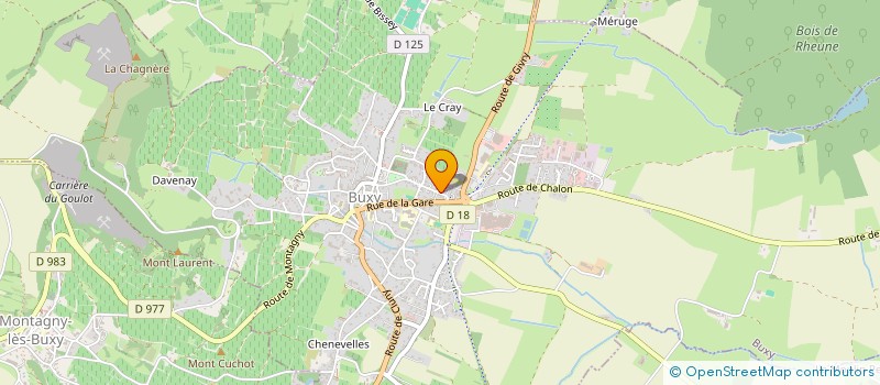 localisation de l'entreprise SCI ACUITE  BUXY