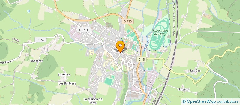 localisation de l'entreprise SCI ACV  CLUNY