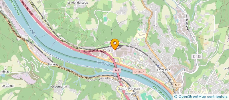 localisation de l'entreprise SCI ACV  SEYSSUEL