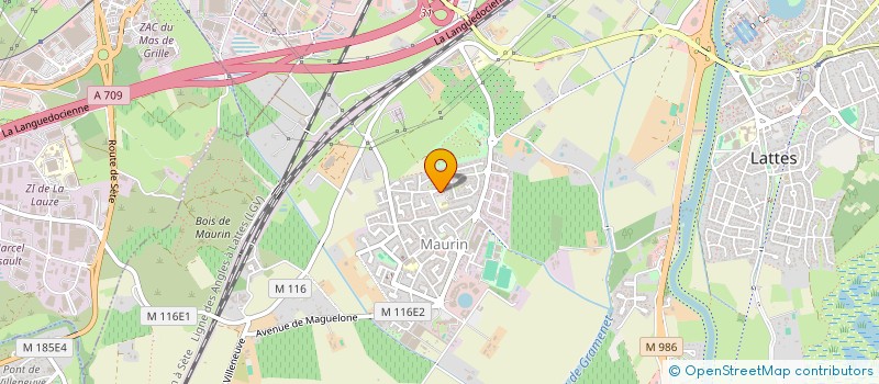 localisation de l'entreprise SCI ACV SEPTIMANIE à LATTES