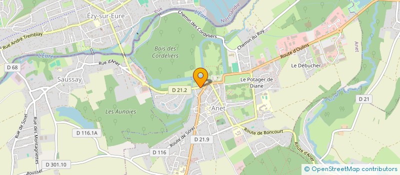 localisation de l'entreprise SCI ACVS à ANET