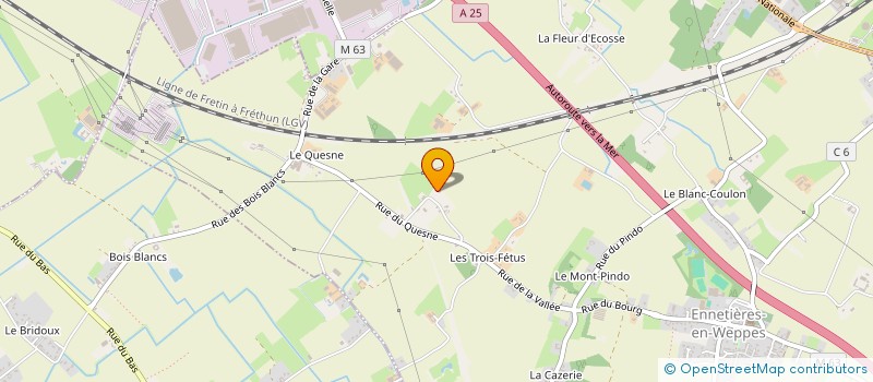 localisation de l'entreprise SCI ACX  ENNETIERES-EN-WEPPES