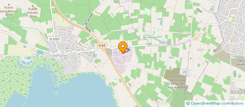 localisation de l'entreprise SCI AD  VENDRES