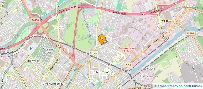 localisation de l'entreprise SCI AD  ILLZACH