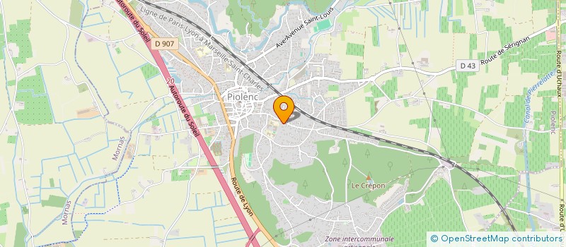 localisation de l'entreprise SCI AD  PIOLENC