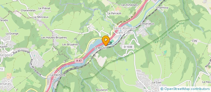 localisation de l'entreprise SCI AD  SAINT-ROMAIN-EN-GIER