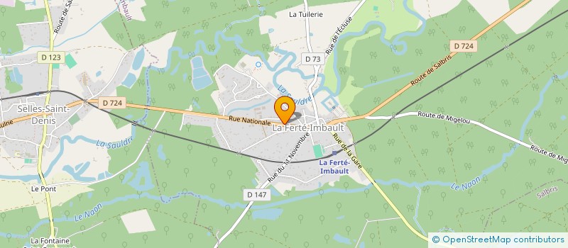 localisation de l'entreprise SCI AD  LA FERTE-IMBAULT