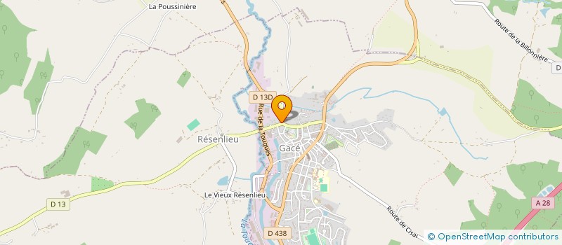 localisation de l'entreprise SCI AD à GACE