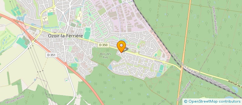 localisation de l'entreprise SCI AD  OZOIR-LA-FERRIERE