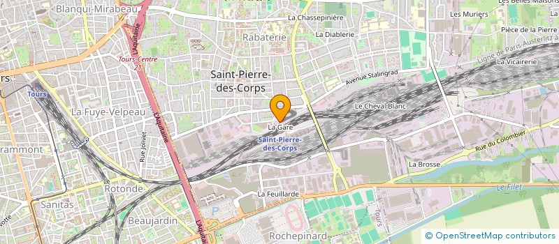 localisation de l'entreprise SCI AD ASTRA  SAINT-PIERRE-DES-CORPS