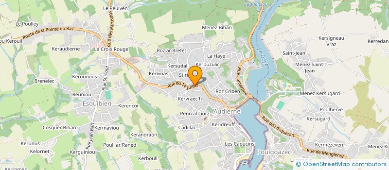 localisation de l'entreprise SCI AD BOX  AUDIERNE