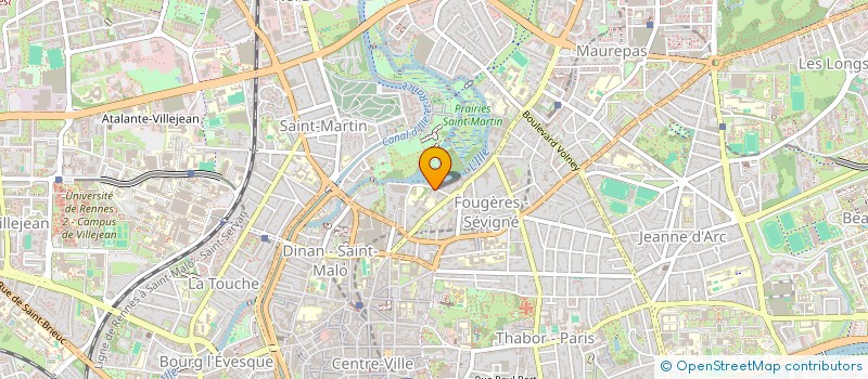 localisation de l'entreprise SCI AD DE TOCQUEVILLE  RENNES