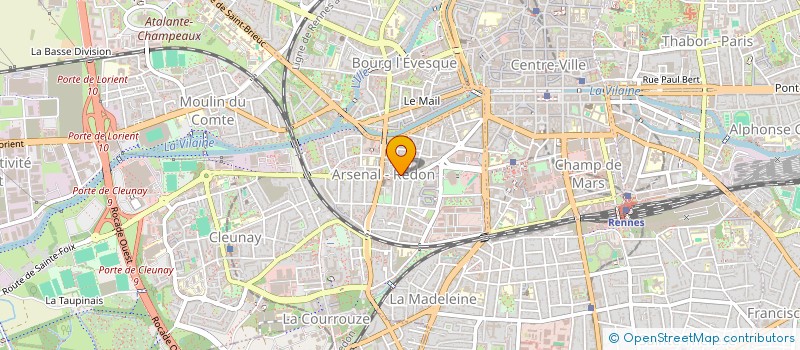 localisation de l'entreprise SCI AD HOC 2  RENNES