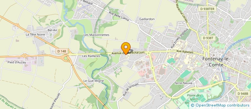 localisation de l'entreprise SCI AD HOC  FONTENAY-LE-COMTE