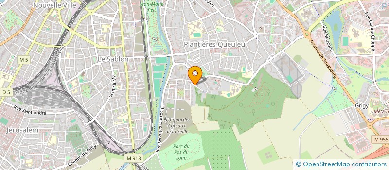 localisation de l'entreprise SCI AD IMMO  METZ