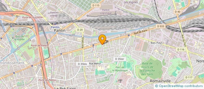 localisation de l'entreprise SCI AD IMMO à PANTIN