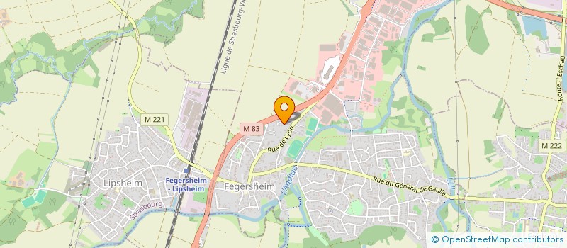 localisation de l'entreprise SCI AD IMMO  FEGERSHEIM