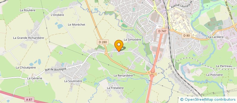 localisation de l'entreprise SCI AD IMMO  AUBIGNY-LES CLOUZEAUX